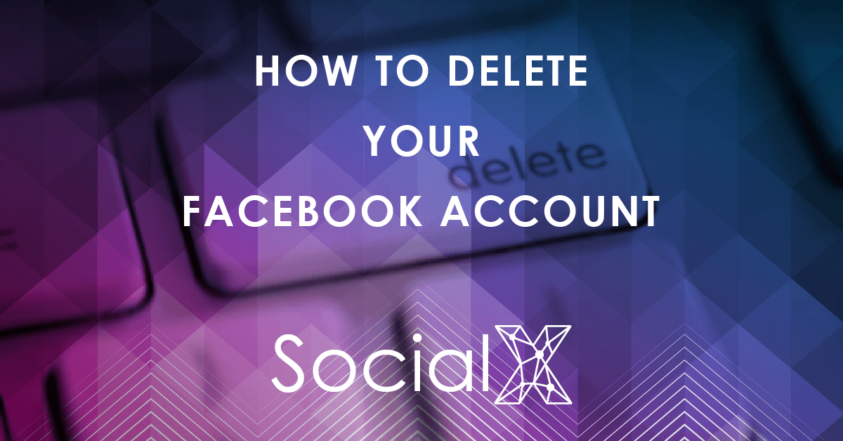 how to delete your facebook account